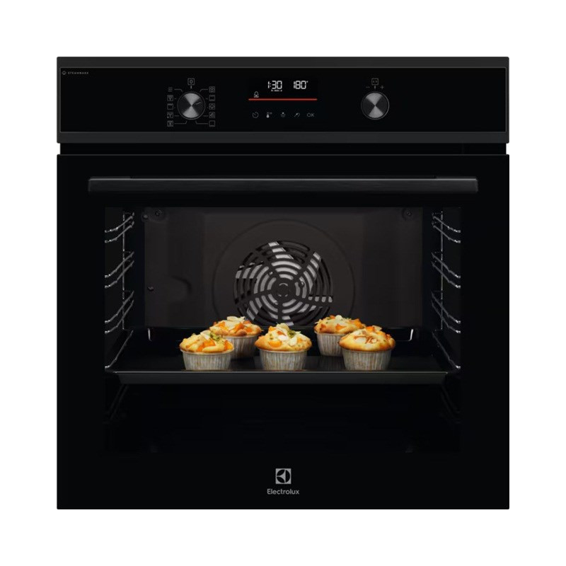 Electrolux EOD6C77H SteamBake 600 katalizinė orkaitė 72 l A Juoda, Nerūdijantis plienas