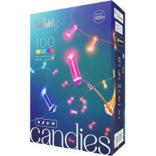 Twinkly Candies LED eglutės lemputės TWKC100RGB-G 6 M Žvakės forma