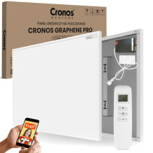 Cronos Grafen PRO CGP-300TWP 300W infraraudonųjų spindulių šildytuvas su WiFi ir nuotolinio valdymo pulteliu