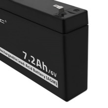 Qoltec 53072 AGM battery , 6V , 7.2 Ah