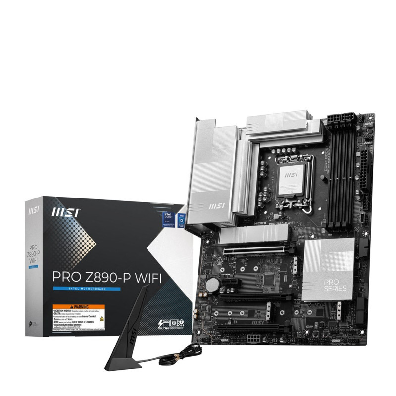 MSI PRO Z890-P WIFI pagrindinė plokštė Intel Z890 LGA 1851 (Socket V1) ATX