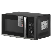 Sharp YC-QS254AE-B mikrobangų krosnelė stalviršis Solo mikrobangų krosnelė 25 L 900 W juoda, nerūdijantis plienas