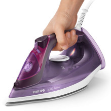 Philips 3000 series DST3041 / 30 lygintuvas Garų lygintuvas Keraminis padas 2600 W violetinė