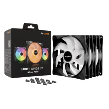 be quiet! LIGHT WINGS LX 140mm PWM 3-Pack Black Computer case Fan 14 cm 3 pc(s)