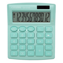 CITIZEN SDC812NRGNE OFFICE CALCULATOR, 12-digit, 127x105mm, green