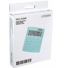 CITIZEN SDC812NRGNE OFFICE CALCULATOR, 12-digit, 127x105mm, green