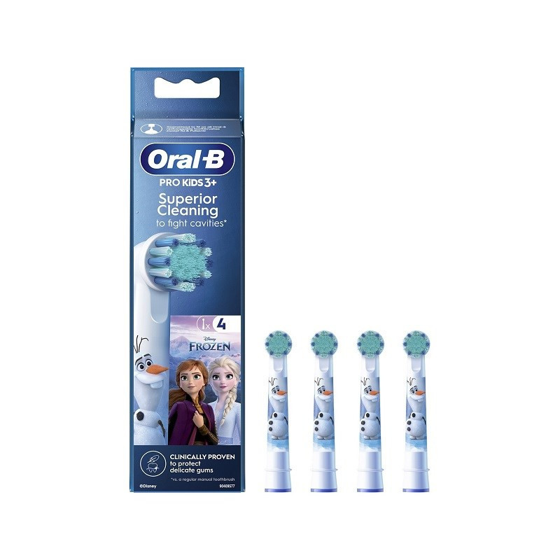 ORALB dantų šepetėlių galvutės EB10s-4 Frozen 4 vnt. Baltas