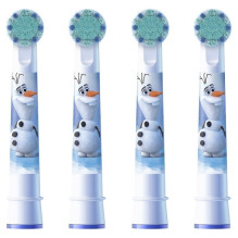 ORALB dantų šepetėlių galvutės EB10s-4 Frozen 4 vnt. Baltas