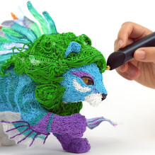 3Doodler PL10-ROBO 3D spausdinimo medžiaga Polilakto rūgštis (PLA) Sidabras 2 g