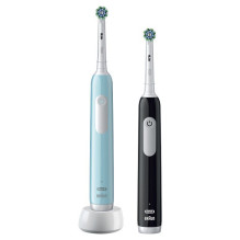 Braun Oral-B Pro Series 1 Duo Electric Toothbrush Black and Blue