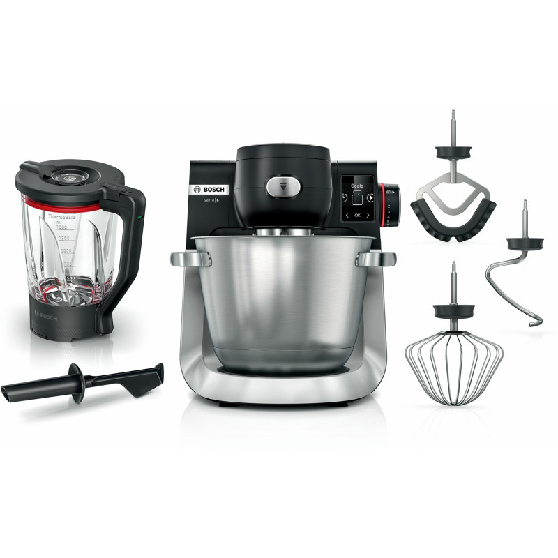 Bosch Serie 6 MUMS6ZS17 virtuvės kombainas 1600 W 5,5 L juodas, nerūdijantis plienas