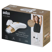 Braun Silk-expert Pro L5156 Plaukų šalinimo priemonė Balta, auksinė