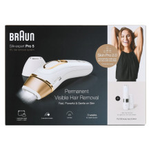 Braun Silk-expert Pro L5156 Plaukų šalinimo priemonė Balta, auksinė