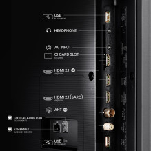 Hisense 65U6NQ televizorius 165,1 cm (65 colių) 4K Ultra HD Smart TV Wi-Fi pilka 600 cd / m²