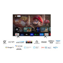 TCL C65 Serie C6 Smart TV QLED 4K 55&quot; 55C655, garso Onkyo su žemųjų dažnių garsiakalbiu, Dolby Vision - Atmos, Goog