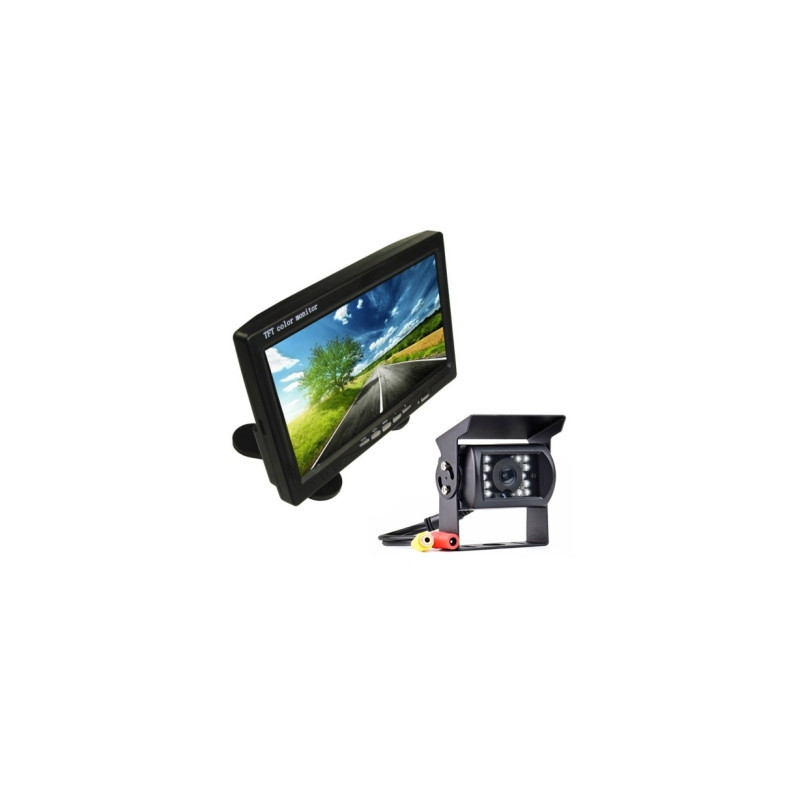 7&quot; LCD monitorius + kamera cofania 12v / 24v