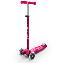 Micro Mobility Maxi Micro Deluxe LED Kids Three wheel scooter Pink