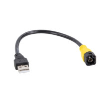 USB adapteris VW įvairių modelių, LVDS geltonas USB-A