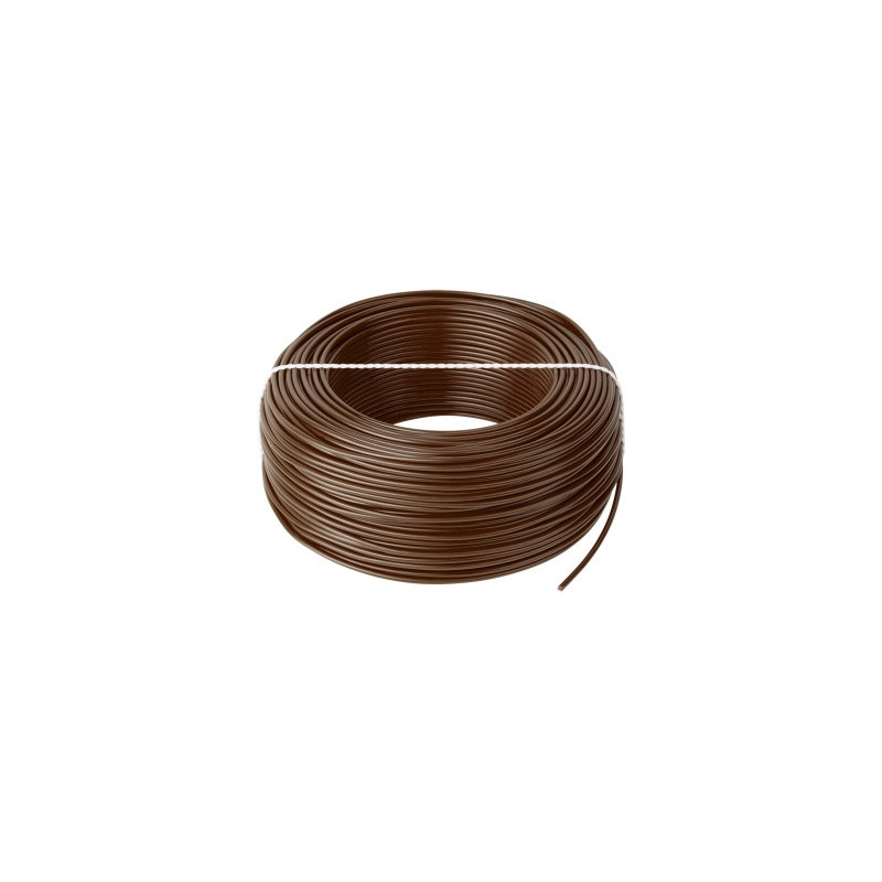 Cable h05v-k (lgy 500v) 1x1 mm brown