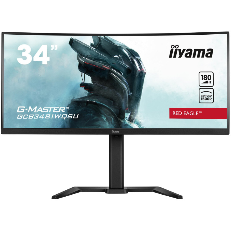 iiyama G-MASTER GCB3481WQSU-B1 computer monitor 86.4 cm (34&quot;) 3440 x 1440 pixels UltraWide Quad HD LCD Black