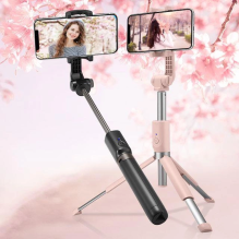 Selfie stick Spigen S540W Bluetooth with tripod - black