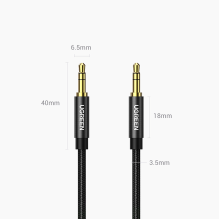 Ugreen audio cable 2 x mini jack 3.5mm 2m black (50363 AV112)