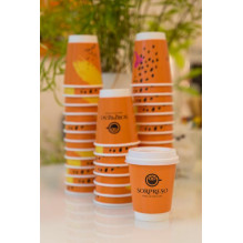 8oz SORPRESO Coffee double-walled disposable cup (25 pcs.)