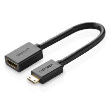 Ugreen adapter cable HDMI (female) - mini HDMI (male) 4K 60 Hz Ethernet HEC ARC audio 32 channels 22 cm black (20137)