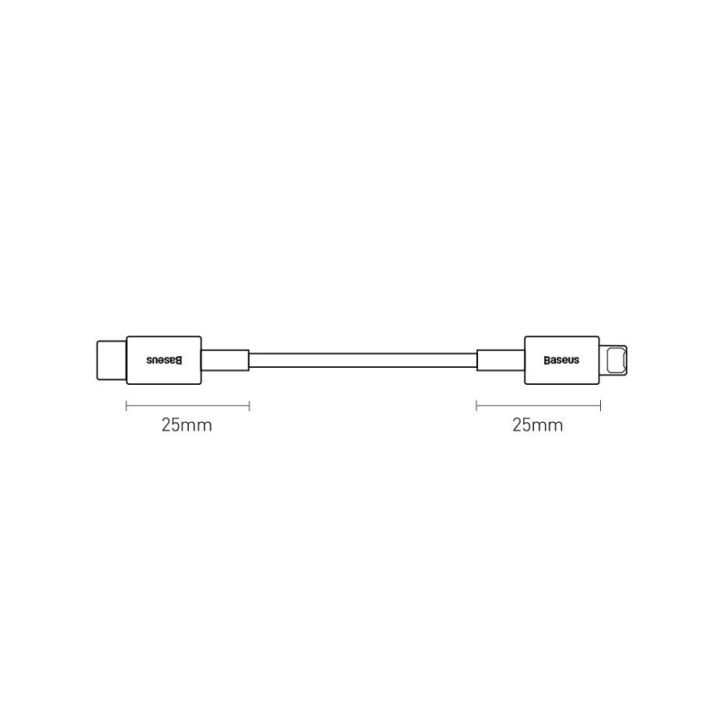 Baseus Superior Series USB-C / Lightning PD 20W 1 m laidas - juodas