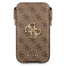 Guess Phone bag GUHCP12M4GPSBR 6.1&quot; brown / brown 4G Metal Logo