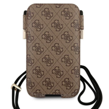 Guess Phone bag GUHCP12M4GPSBR 6.1&quot; brown / brown 4G Metal Logo