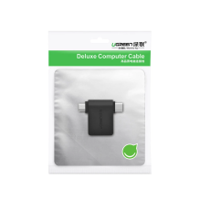 Ugreen adapter OTG USB USB 3.2 Gen 1 (5Gbps) - USB Type C / micro USB black (30453)