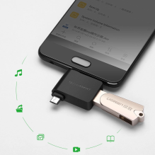 Ugreen adapter OTG USB USB 3.2 Gen 1 (5Gbps) - USB Type C / micro USB black (30453)