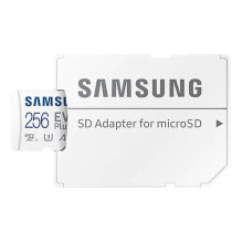 Atminties kortelė Samsung microSD MB-MC256SA EU EVO Plus 256GB + adapteris