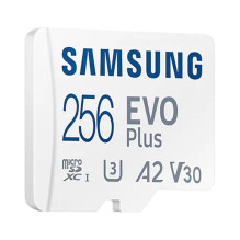 Atminties kortelė Samsung microSD MB-MC256SA EU EVO Plus 256GB + adapteris