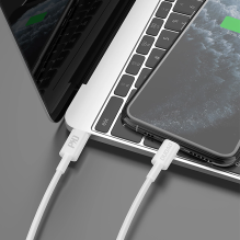 Dudao L6X USB-C – Lightning PD 20W 1m laidas – baltas