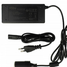 Power adapter Euro plug AC 100-240V to cigarette lighter socket for car cool box etc. 12V, 6A