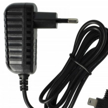 Charger for mini USB with 1A charging current, 90° plug