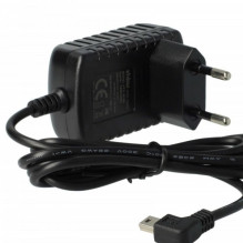 Charger for mini USB with 1A charging current, 90° plug