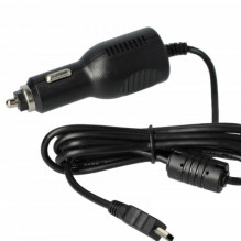 Car charging cable for mini USB with integrated TMC antenna