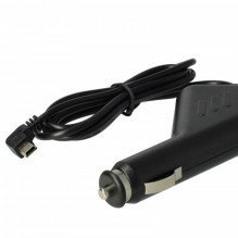 Car charging cable for Mini USB with 1A charging current, 90° plug