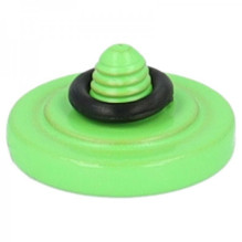 Ergonomic metal release button for cameras green