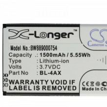 Battery like BL-4AX for Nokia 6300 4G and others 1500mAh