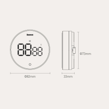 Baseus Heyo Pro rotary timer electronic timer gray (FMDS000013)