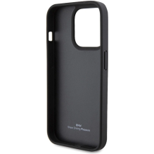 BMW Leather Quilted case for iPhone 15 Pro Max - black