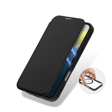 Dux Ducis Skin X Pro iPhone 16 Case with MagSafe and Flip Cover - Black