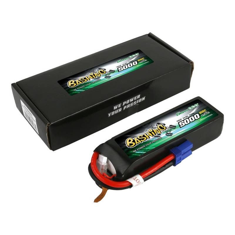 Gens Ace Bashing 5000mAh 14.8V 4S1P 60C EC5 LiPo Battery