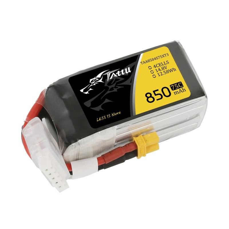 Tattu 850mAh 14.8V 75C 4S1P battery