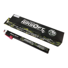 Gens Ace 25C 1200mAh 3S1P 11.1V Airsoft Gun Lipo baterija su T kištuku Ilgo dydžio