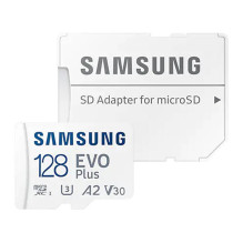 Atminties kortelė SAMSUNG MicroSD MB-MC128SA 128GB + adapteris MB-MC128SA / EU